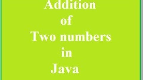 How to add two numbers in java using netbeans ide