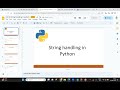 4) While loop, String and Method in Python