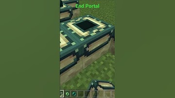 How to build an end portal in Minecraft 100% real #minecraft #shorts #real