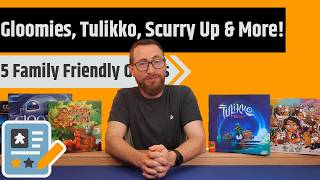 5 Family Friendly Game Reviews - Gloomies, Tulikko, Codenames: Back To Hogwarts & More!