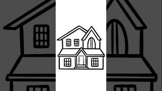 cómo dibujar una casa fácilmente