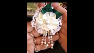 Handmade 5 Petal Flower with Tassel Tutorial - jennings644