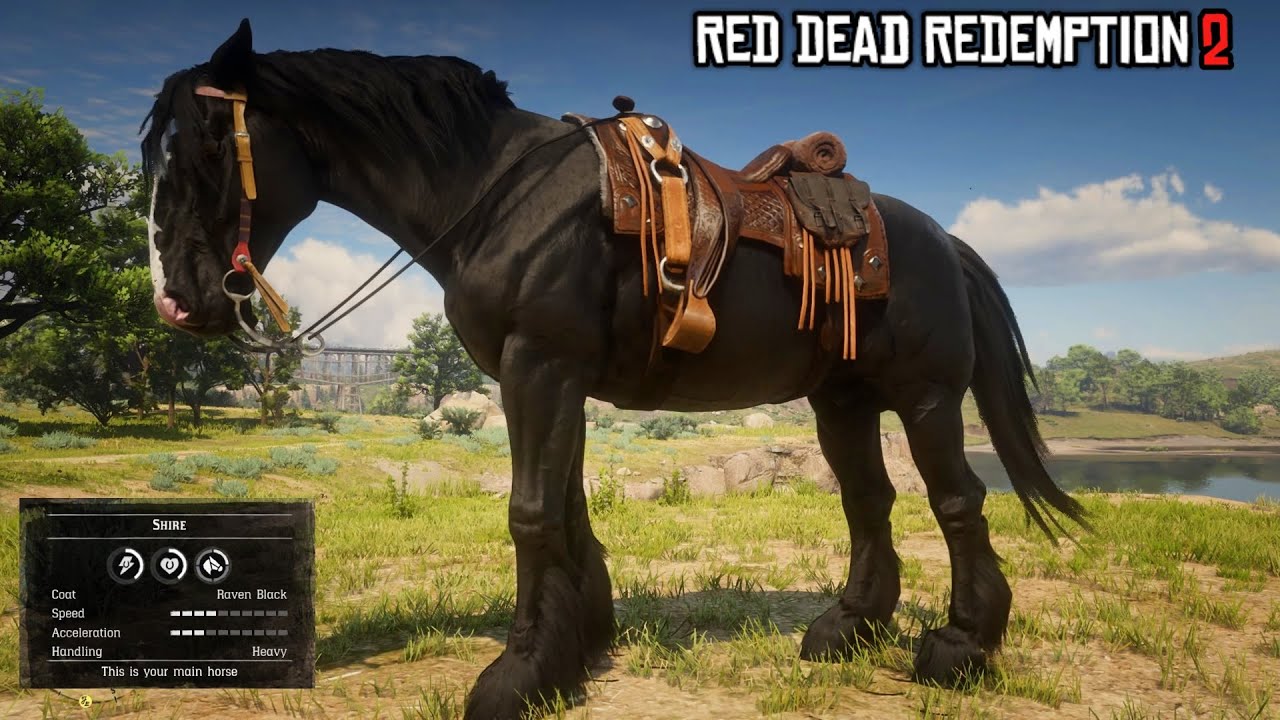 Do you have this Extremely Rare Horse? Raven Black Shire RDR2 PS4 Slim YouTube