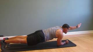 Plank with Elbow Raise