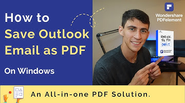 How to Save Outlook Email as PDF on Windows | Wondershare PDFelement 8