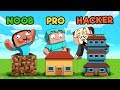 Minecraft - NOOB vs PRO vs HACKER - HOUSE! (10 Sec vs 1 Min vs 10 Min)