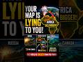 Everything You Know About Map Size Is Wrong #geography #shorts