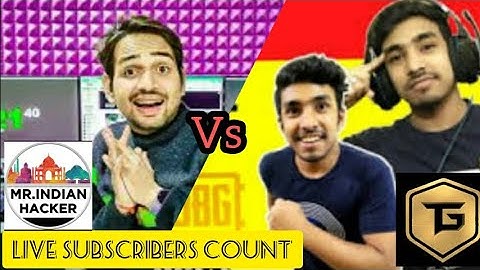 Mr Indian Hacker Vs Techno Gamerz Live Subscribers Count 🔴Live