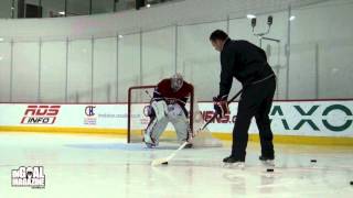 Carey Price demonstrates the 