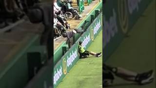 Celtic Pitch Invader Takes Flag Then Face Plants The Barrier