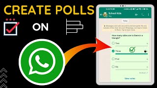 How to Create Poll On WhatsApp | Create MCQ Quiz on WhatsApp | Make Voting Poll on WhatsApp screenshot 5