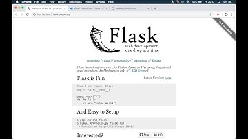 Python Flask: Web App Project Part 1 - Introduction and Installation