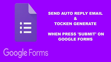 Auto Reply Email & Token Generate when press 