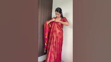 Traditional Dussehra Celebrations: Coorg Style Saree Draping #dussehra #sareedraping #shorts