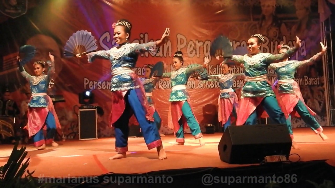 Kongres Dayak Internasional 1 Tari Melayu Pontianak Rumah Radakng 25-27 Juli 2017