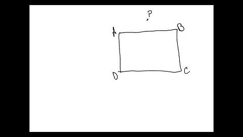 a Given: P is any point in the interior of rectangle ABCD. Show: (BP)^2+(PD)^2…