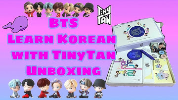 BTS Learn Korean with TinyTan Unboxing 📦💜
