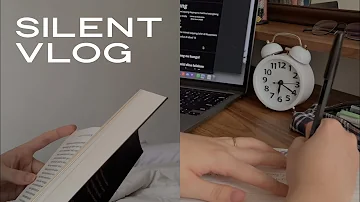 silent vlog | studying, reading, went outside, being productive *lol