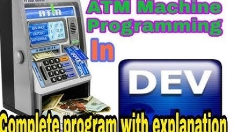 ATM machine programming in dev c++