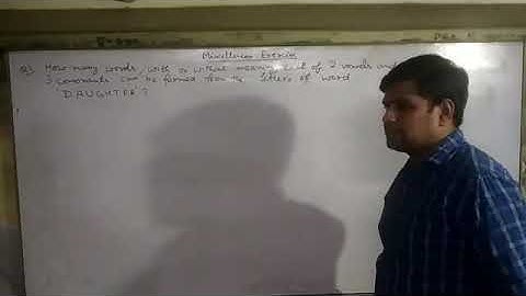 Chapter 7 Permutations and Combinations Miscellaneous Exercise (Part 1)