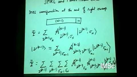003 Introduction to Density Matrix Renormalization Group Method