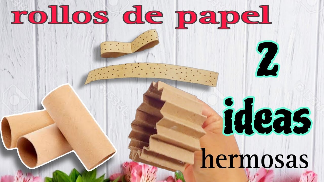 HERMOSAS IDEAS de reciclaje cesta con rollos de papel higiénico 💖 