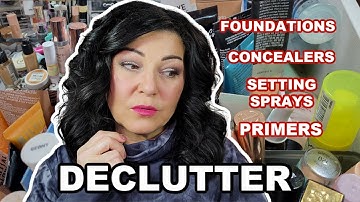 Decluttering foundations, Setting Spray, Concealers, and Primers
