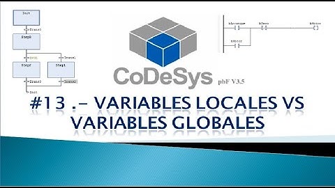 CODESYS 3.5 SP4 - LOCAL AND GLOBAL VARIABLES
