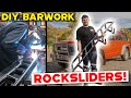 HOW TO MAKE HOMEMADE ROCK SLIDERS FOR YOUR 4X4! DIY Rock slider Barwork for Dan's NISSAN GQ PATROL!