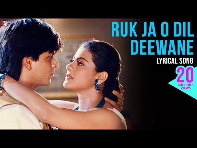 Ruk Ja O Dil Deewane | Lyrical Song | Dilwale Dulhania Le Jayenge | SRK, Kajol | Anand Bakshi | DDLJ class=