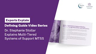Defining Guide Video Series: Dr. Stephanie Stollar Explains MultiTiered Systems of Support MTSS