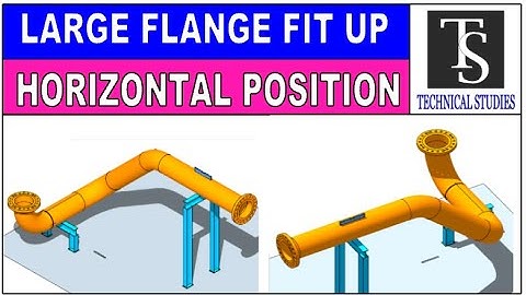 HOW TO FIT UP A LARGE FLANGE HORIZONTALLY, ON AN EXISTING PIPE SPOOL. TUTORIAL FOR BEGINNERS.
