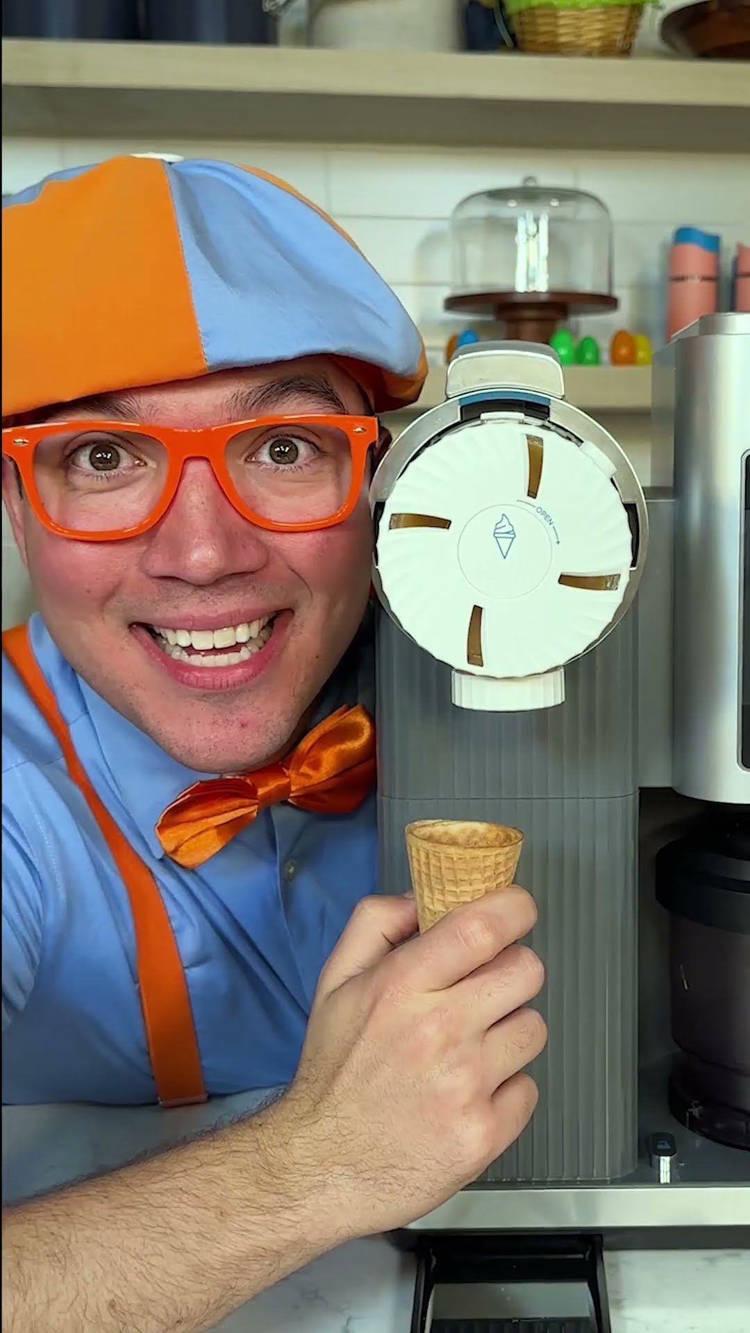 Blippi Makes Springtime Ice Cream with the Ninja Swirl™ by CREAMi® #shorts #blippi #ad