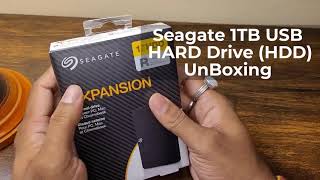 Seagate 1TB USB Hard drive unboxing | Unboxing  - Seagate 1TB USB HDD   |  USB HDD