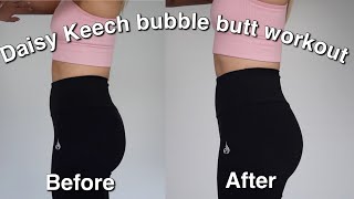 I tried Daisy Keech’s Bubble Butt workout! 🍑 Booty in 1 week?! Before and After results