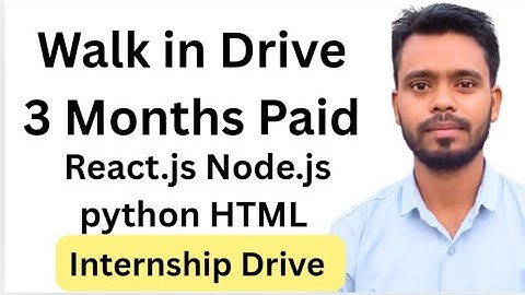 Walk-In Internship Drive | ReactJS, NodeJS, Flutter, Python, HTML | IT Jobs Noida #jobsearch