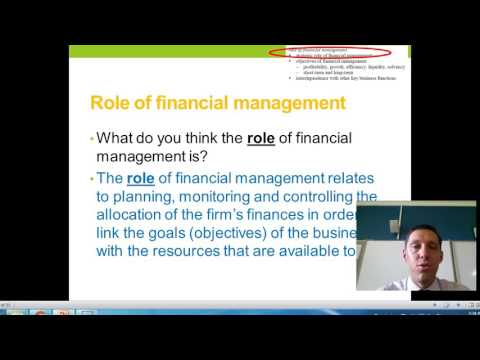 1. Role of Financial Management