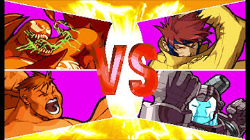 Marvel vs Capcom 1 ( Arcade ) - Orange Hulk / Red Venom Playthrough ( Aug 2, 2018 )