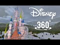 Disney 360 video Mickey Mouse VR Roller Coaster Wooden Xmas 3D Snow World