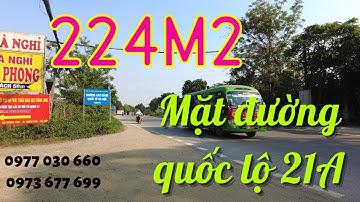 Cần bán 224m2 lô góc, mặt đường quốc lộ 21A Quốc Oai - Đất nền Hòa Lạc | 0977030660 - 0973677699