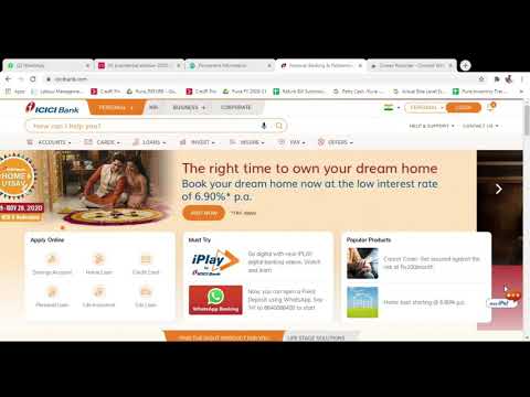 HOW To Login #INCOMETAX PORTAL using ICICI BANK Netbanking