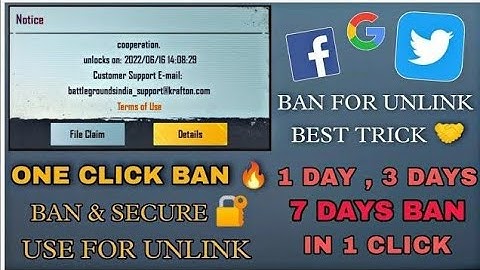 How to ban BGMI id for 7 days Direct | bgmi 7 day ban trick | Safe Your BGMI Account From Scammers 💖
