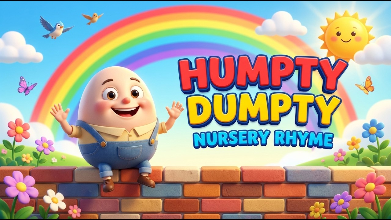 Humpty Dumpty Nursery Rhyme – Fun Kids Song with 3D Animation - YouTube