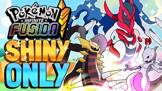 Beating Pokémon Infinite Fusions post-game with only SHINY Pokemon! JOHTO