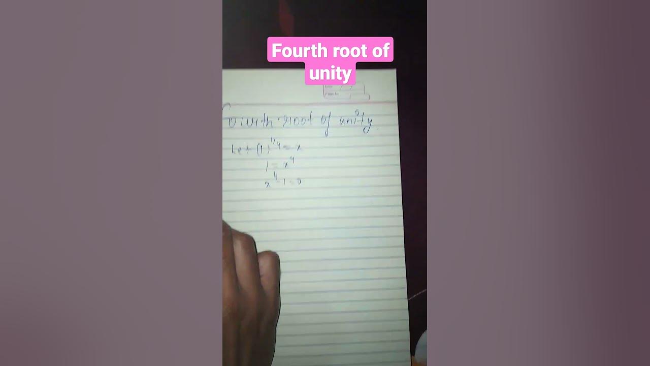 what-is-the-fourth-root-of-unity-shorts-youtube
