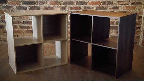 How To Assemble the Slide Logic 4 Cube Shelf