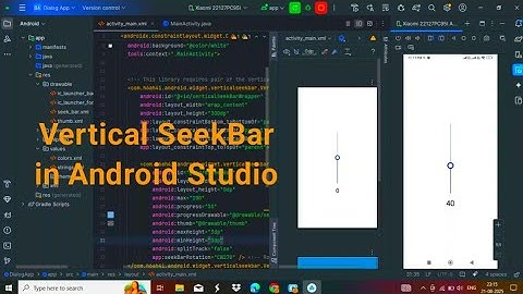 Vertical Seekbar in Android Studio ||  Custom Vertical Seekbar