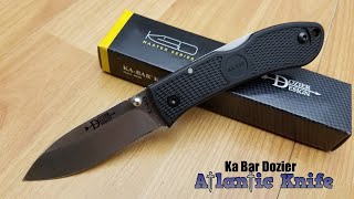 KA-BAR DOZIER HUNTER LOCKBACK BLACK HANDLE AUS-8A STAINLESS FOLDING KNIFE 4062