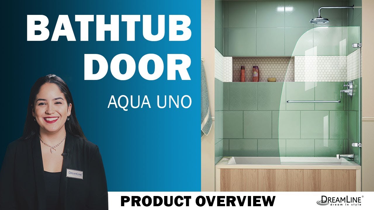 Dreamline Aqua Uno Collection | Hinged Tub Door