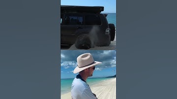 Bogged with no recovery gear? #australia #4wd #recovery #pajero #beach #sand #offroad #4x4 #fraser